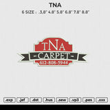 TNA Embroidery File 6 size