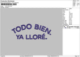 Todotext Embroidery File 6 sizes