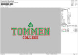 Tommentext 01 Embroidery File 6 sizes