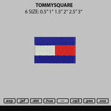 Tommysquare Embroidery File 6 sizes