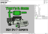 Tonytext Embroidery File 6 sizes