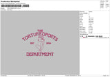 Torturedtext Embroidery File 6 sizes