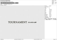 TOURNAMENT BASIAIR Embroidery File 6 size