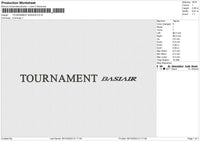 TOURNAMENT BASIAIR Embroidery File 6 size