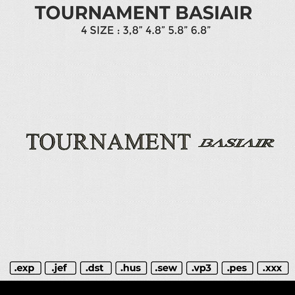 TOURNAMENT BASIAIR Embroidery File 6 size