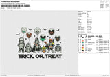 TRICK OR TREAT Embroidery File 6 size