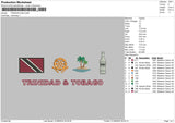 Trinidad Embroidery File 6 size