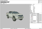 Whit Car 0811 Embroidery File 6 sizes