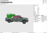 TRUCK TREE v2 Embroidery File 6 sizes