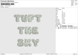 TUFT v2 Embroidery File 6 size