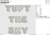 TUFT v2 Embroidery File 6 size