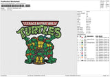 TURTLES TEENAGE Embroidery File 6 size