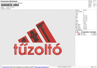 TUZOLTO Embroidery File 6 size