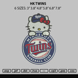 Hk Twins Embroidery File 6 sizes