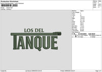 Tanquetext Embroidery File 6 sizes