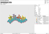 Teletubbies Embroidery File 6 size