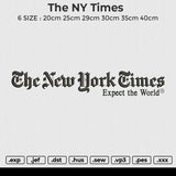 The NY Times Embroidery File 6 size