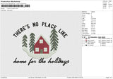 There no place Embroidery File 6 size