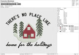 There no place Embroidery File 6 size