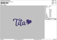 Titatext Embroidery File 6 sizes