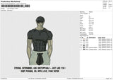 Toji Fushiguro Embroidery File 6 size