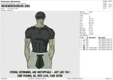 Toji Fushiguro Embroidery File 6 size