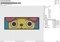 Tony Tony Chopper Eye Embroidery File 6 size