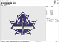 Toronto MappleEmbroidery File 8size