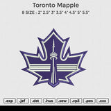 Toronto MappleEmbroidery File 8size