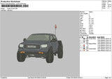 Truck Car 2312 Embroidery File 6 sizes