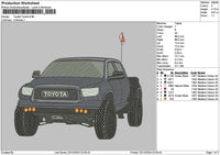 Truck Car 2312 Embroidery File 6 sizes