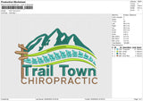 Trail Town Embroidery File 6 size