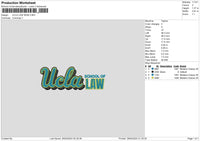 Lawtext Embroidery File 6 sizes