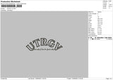 Urtgvtext V2 Embroidery File 6 sizes