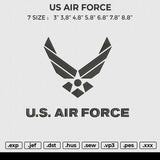 US AIR FORCE Embroidery File 6 size