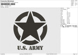 US ARMY Embroidery File 6 size