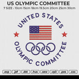 US OLYMPIC COMMITTEE Embroidery File 6 size