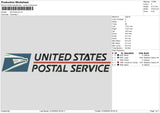 US Postal Embroidery File 6 size
