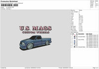 US MAGS Embroidery File 6 sizes