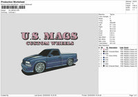 US MAGS Embroidery File 6 sizes