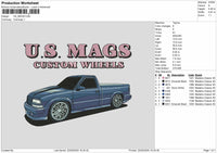 US MAGS Embroidery File 6 sizes