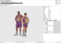 Utah Jazz player Embroidery File 6 size