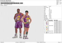 Utah Jazz player Embroidery File 6 size