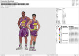 Utah Jazz player Embroidery File 6 size
