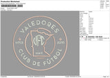 VALEDORES Embroidery File 6 size