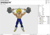 VEGETA GYM Embroidery File 6 sizes