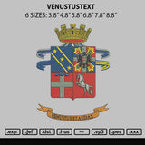 Venustutext Embroidery File 6 sizes