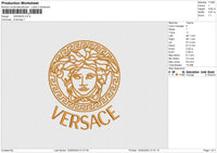 VERSACE 120525 Embroidery File 6 size