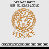VERSACE 120525 Embroidery File 6 size