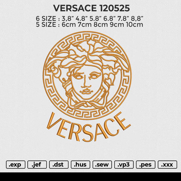 VERSACE 120525 Embroidery File 6 size